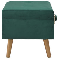 Thumbnail for Hocker mit Stauraum 40 cm Grün Samt