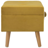 Thumbnail for Hocker mit Stauraum 40 cm Senfgelb Samt