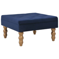 Thumbnail for Hocker Marineblau 60x60x36 cm Samt