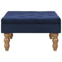 Thumbnail for Hocker Marineblau 60x60x36 cm Samt