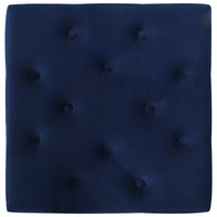 Thumbnail for Hocker Marineblau 60x60x36 cm Samt