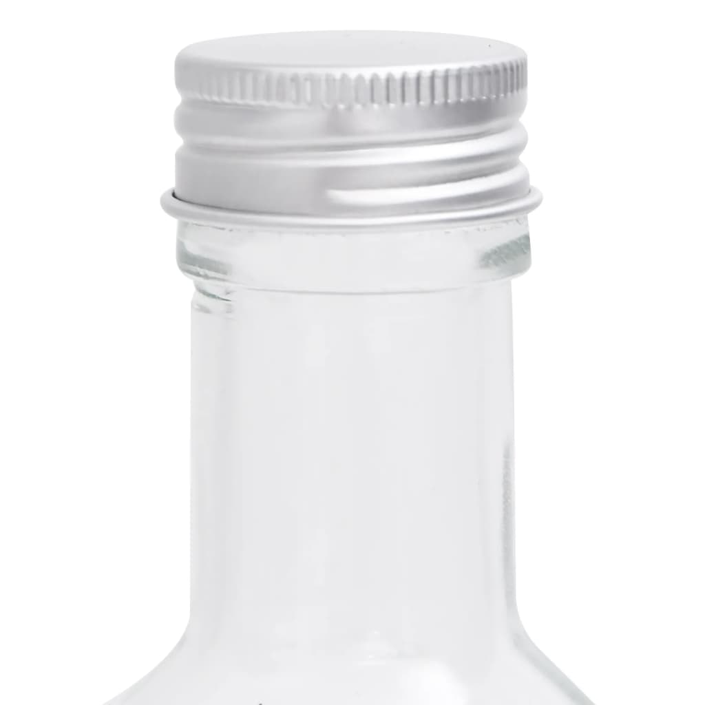 Glasflaschen mit Schraubverschluss 12 Stk. Quadratisch 250 ml