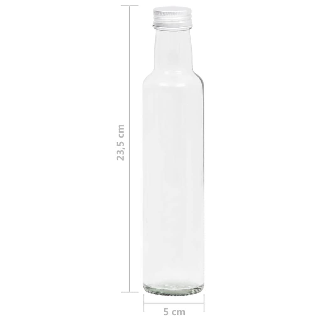 Kleine Glasflaschen 260 ml mit Schraubverschluss 10 Stk.