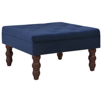 Thumbnail for Hocker Marineblau 60x60x36 cm Samt
