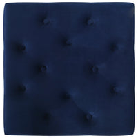 Thumbnail for Hocker Marineblau 60x60x36 cm Samt