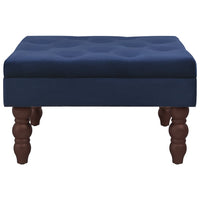 Thumbnail for Hocker Marineblau 60x60x36 cm Samt