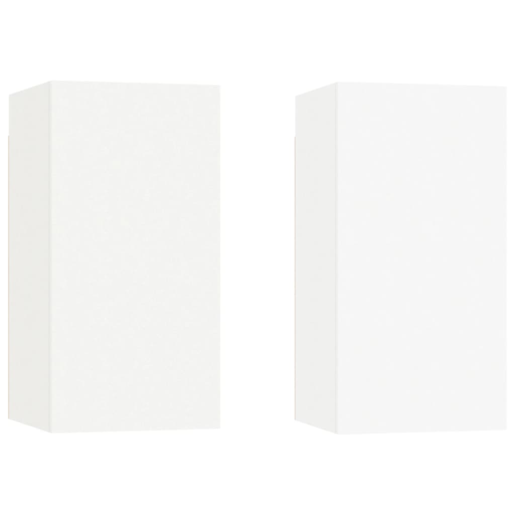 TV-Schränke 2 Stk. Weiß 30,5x30x60 cm Holzwerkstoff