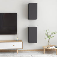 Thumbnail for TV-Schränke 2 Stk. Grau 30,5x30x60 cm Holzwerkstoff