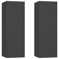 Thumbnail for TV-Schränke 2 Stk. Grau 30,5x30x90 cm Holzwerkstoff