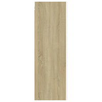 Thumbnail for TV-Schrank Weiß und Sonoma-Eiche 30,5x30x90 cm Spanplatte