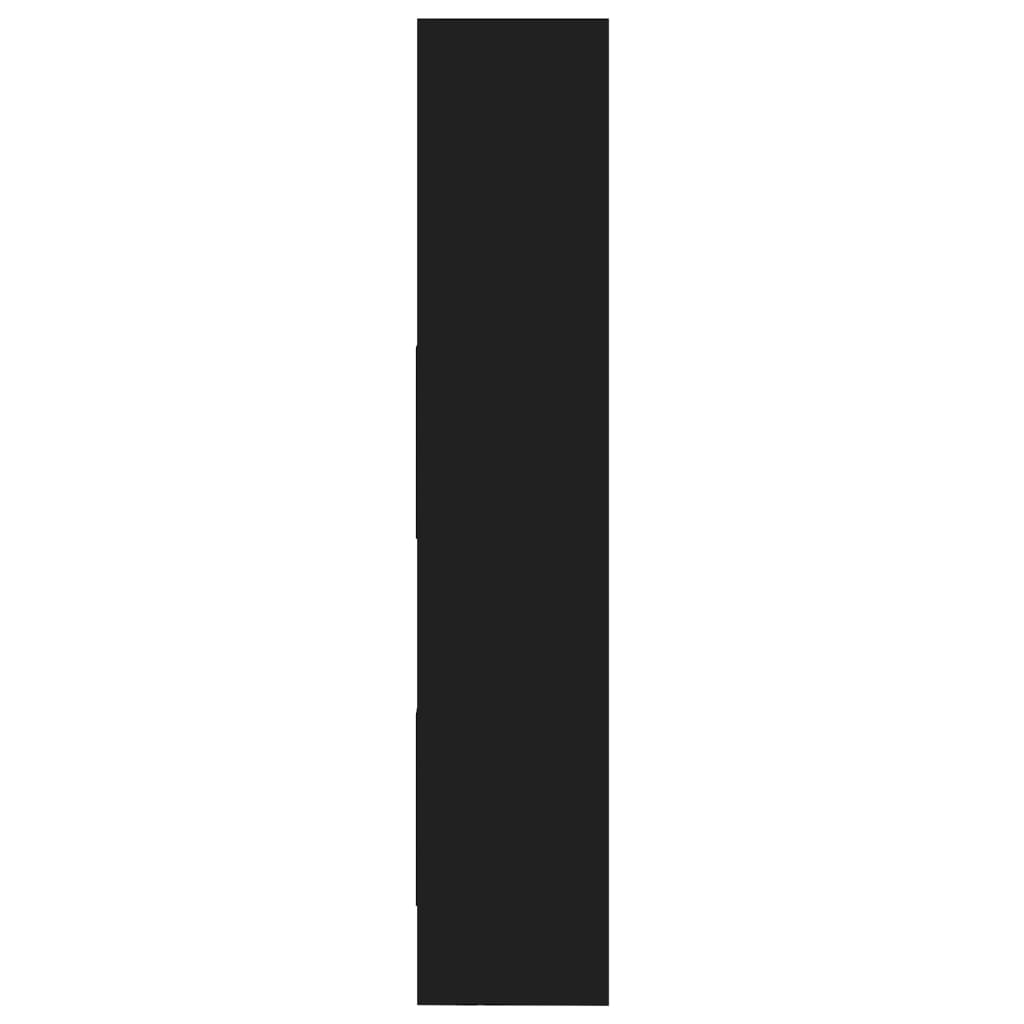 Bücherregal Schwarz 40x35x180 cm Holzwerkstoff