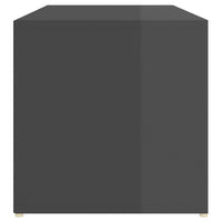 Thumbnail for Schuhbank Hochglanz-Grau 105x35x35 cm Holzwerkstoff