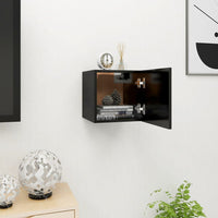 Thumbnail for TV-Wandschrank Schwarz 30,5x30x30 cm