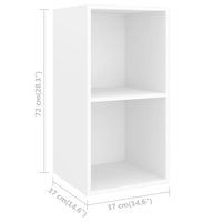 Thumbnail for TV-Wandschrank Weiß 37x37x72 cm Holzwerkstoff
