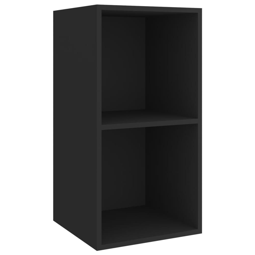TV-Wandschrank Schwarz 37x37x72 cm Spanplatte