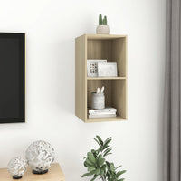 Thumbnail for TV-Wandschrank Sonoma Eiche 37x37x72 cm Spanplatte