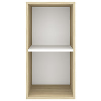 Thumbnail for TV-Wandschrank Sonoma-Eiche und Weiß 37x37x72 cm Spanplatte