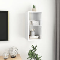 Thumbnail for TV-Wandschrank Hochglanz-Weiß 37x37x72 cm Spanplatte