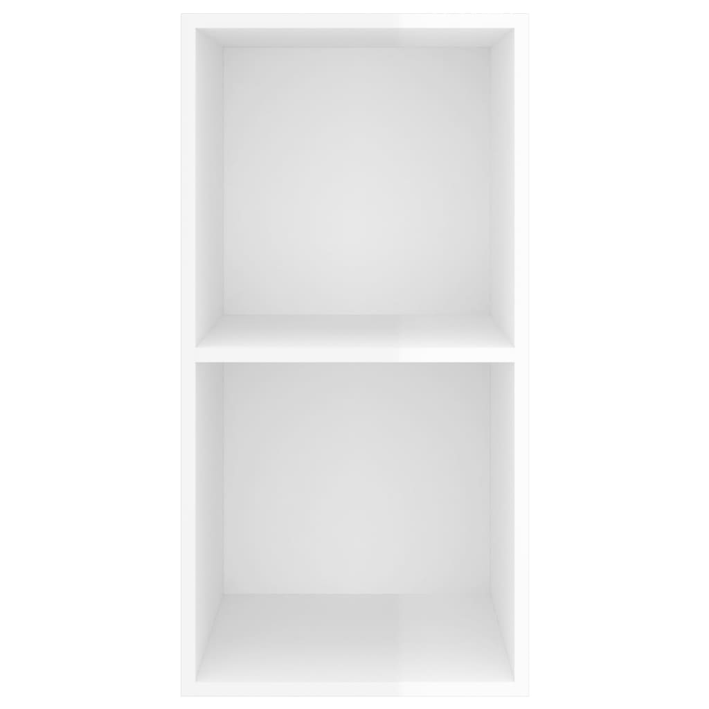 TV-Wandschrank Hochglanz-Weiß 37x37x72 cm Spanplatte