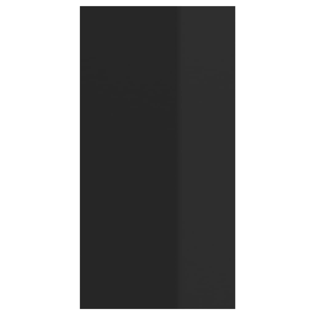 TV-Wandschrank Hochglanz-Schwarz 37x37x72 cm Spanplatte