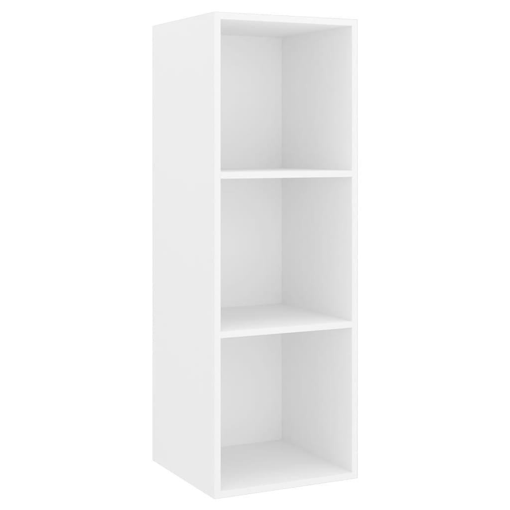 TV-Wandschrank Weiß 37x37x107 cm Holzwerkstoff