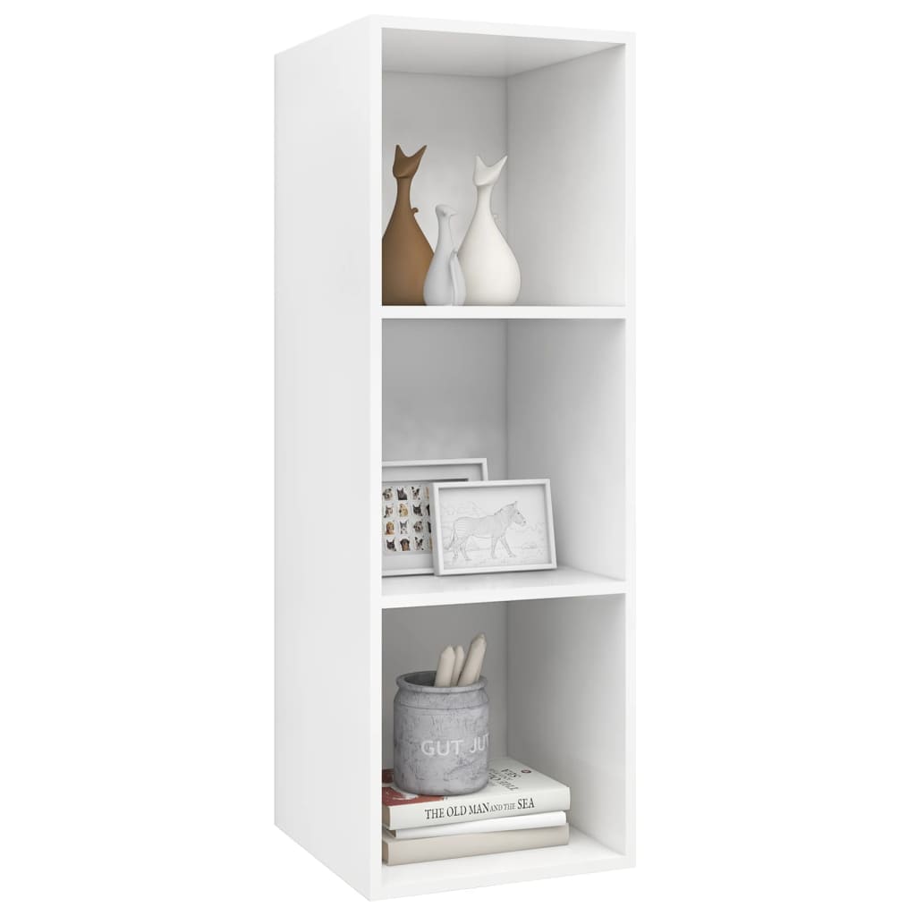 TV-Wandschrank Weiß 37x37x107 cm Holzwerkstoff