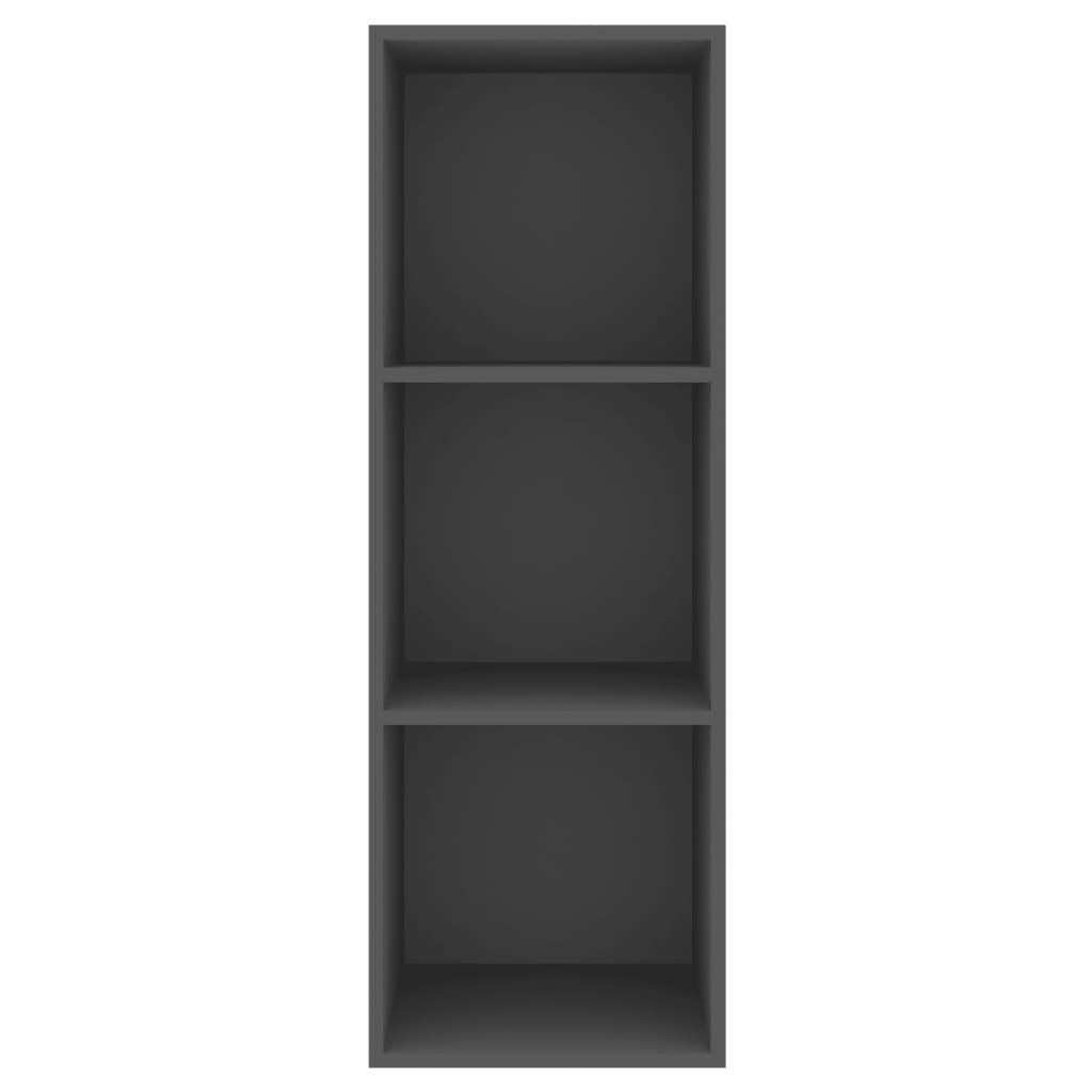 TV-Wandschrank Grau 37x37x107 cm Spanplatte