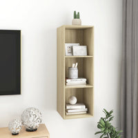 Thumbnail for TV-Wandschrank Sonoma-Eiche 37x37x107cm Spanplatte