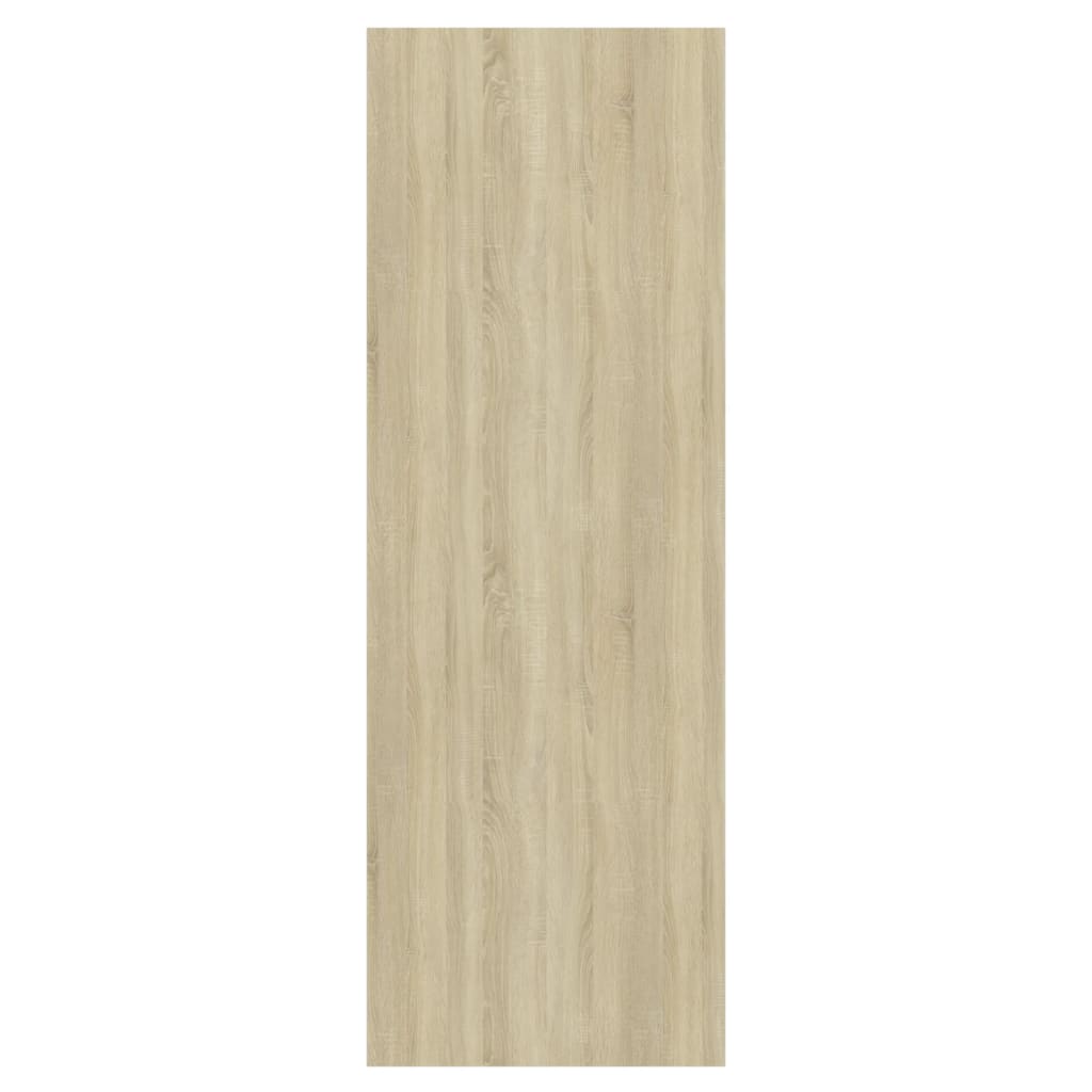 TV-Wandschrank Sonoma-Eiche und Weiß 37x37x107cm Spanplatte