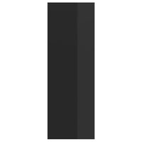 Thumbnail for TV-Wandschrank Hochglanz-Schwarz 37x37x107cm Spanplatte