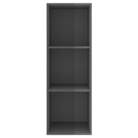 Thumbnail for TV-Wandschrank Hochglanz-Grau 37x37x107 cm Spanplatte