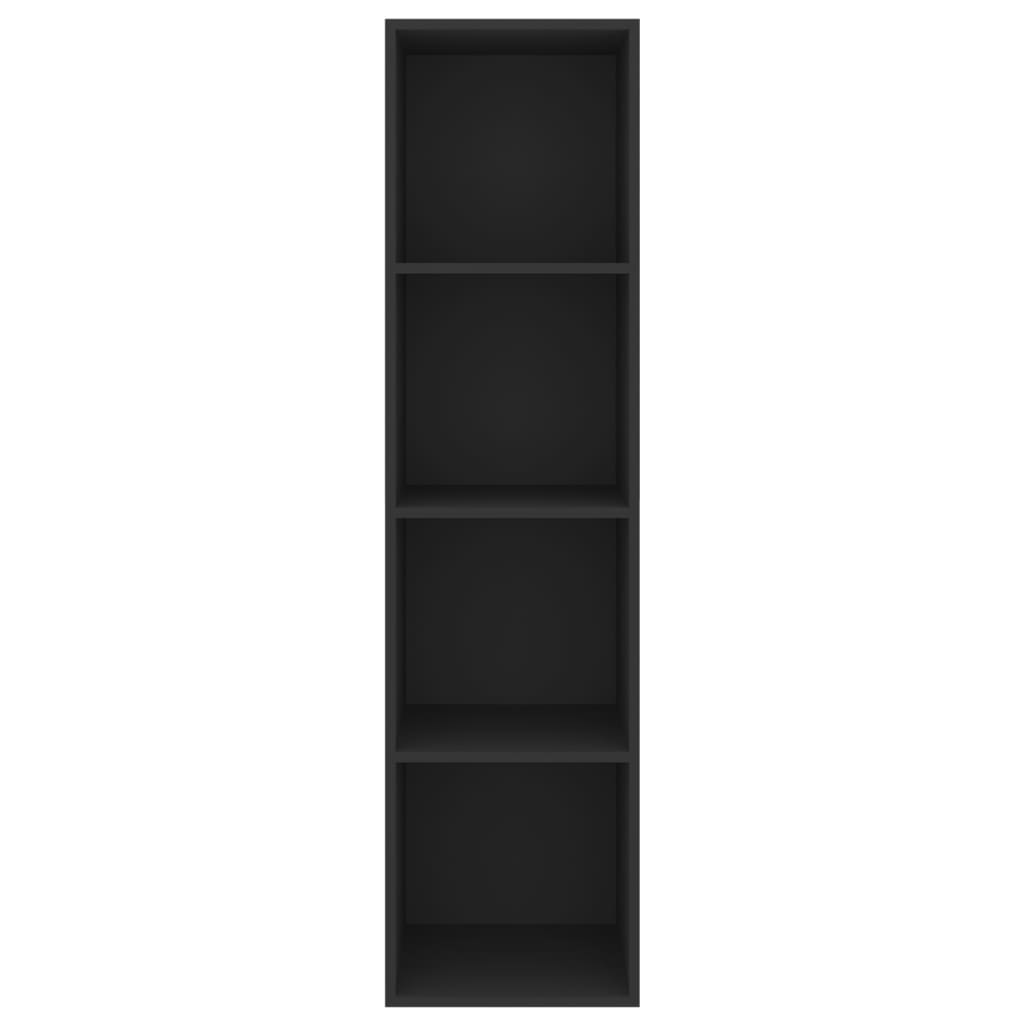 TV-Wandschrank Schwarz 37x37x142,5 cm Spanplatte