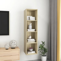 Thumbnail for TV-Wandschrank Sonoma-Eiche 37x37x142,5 cm Spanplatte
