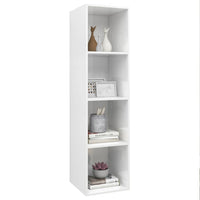 Thumbnail for TV-Wandschrank Hochglanz-Weiß 37x37x142,5 cm Spanplatte