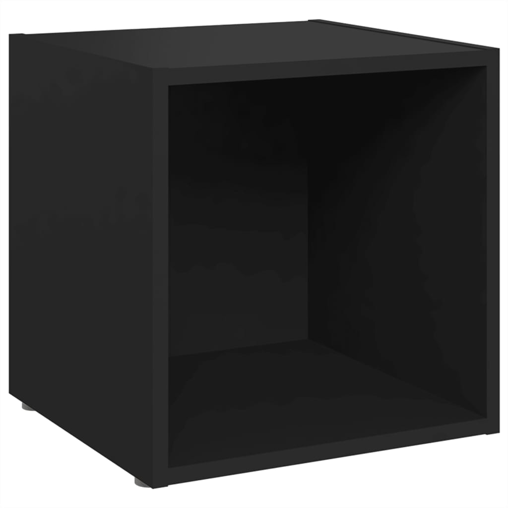 TV-Schränke 4 Stk. Schwarz 37x35x37 cm Spanplatte