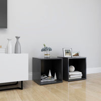 Thumbnail for TV-Schränke 2 Stk. Grau 37x35x37 cm Spanplatte