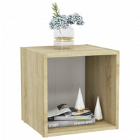 Thumbnail for TV-Schränke 2 Stk. Weiß Sonoma-Eiche 37x35x37 cm Spanplatte