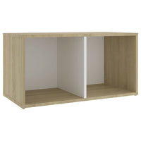 Thumbnail for TV-Schrank Weiß Sonoma-Eiche 72x35x36,5 cm Spanplatte