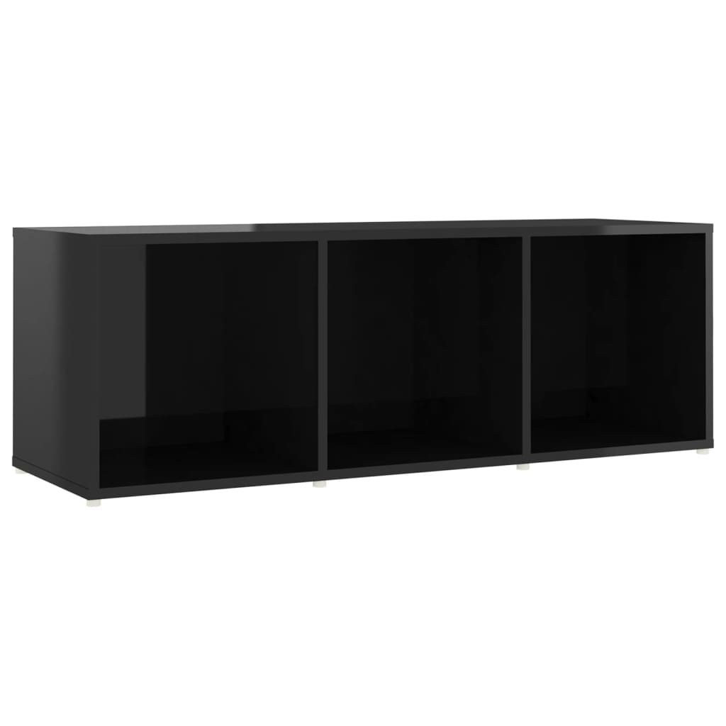 TV-Schrank Hochglanz-Schwarz 107x35x37 cm Spanplatte