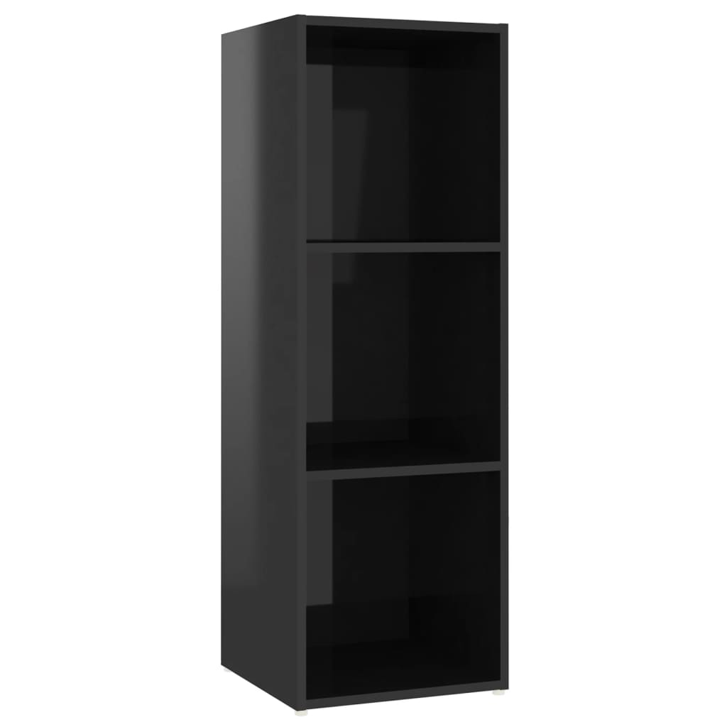 TV-Schrank Hochglanz-Schwarz 107x35x37 cm Spanplatte
