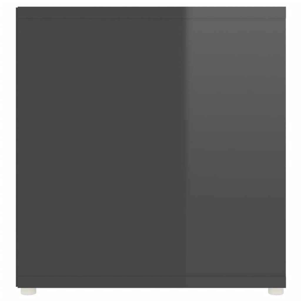 TV-Schrank Hochglanz-Grau 107x35x37 cm Holzwerkstoff