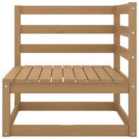Thumbnail for Garten-Ecksofa mit Creme Kissen Massivholz Kiefer