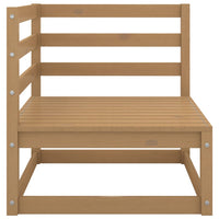 Thumbnail for Garten-Ecksofa mit Creme Kissen Massivholz Kiefer