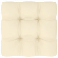 Thumbnail for Garten-Ecksofa mit Creme Kissen Massivholz Kiefer