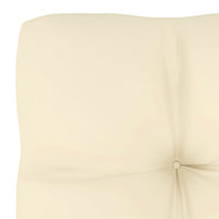 Thumbnail for Garten-Ecksofa mit Creme Kissen Massivholz Kiefer