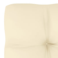 Thumbnail for Garten-Mittelsofa mit Creme Kissen Massivholz Kiefer