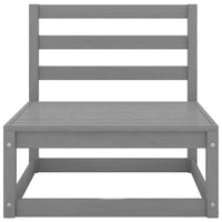 Thumbnail for 3-tlg. Garten-Lounge-Set mit Kissen Grau Kiefer Massivholz