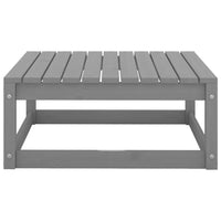 Thumbnail for 3-tlg. Garten-Lounge-Set mit Kissen Grau Kiefer Massivholz