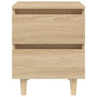 Thumbnail for Nachttisch mit Kiefernholz-Beinen Sonoma-Eiche 40x35x50 cm