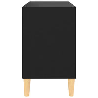 Thumbnail for TV-Schrank mit Massivholz-Beinen Schwarz 69,5x30x50cm